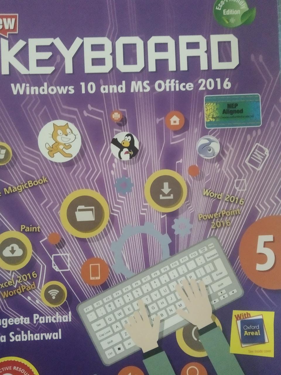 KEYBORD WINDOW 10 & MS OFFICE 2016 ( CLASS FIVE) WITH PLASTIC BINDING