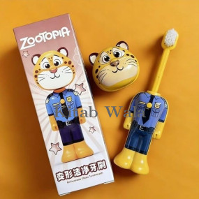 Kids Cartoon Character Tootbrush (Soft Bristles, Protective Caps, Boy&Girls)