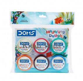 clay/dough/doms-modelling-dough-set-of-6-150gm
