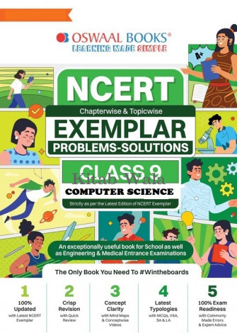 Oswaal NCERT Exemplar (Problems - Solutions) Class 9 computer science  Book For 2025-26 Exam