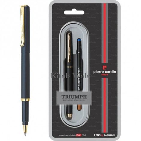 Pierre Cardin Premiere Roller Ball Pen | Premium Matt Finish Black Body with Luxurious Golden