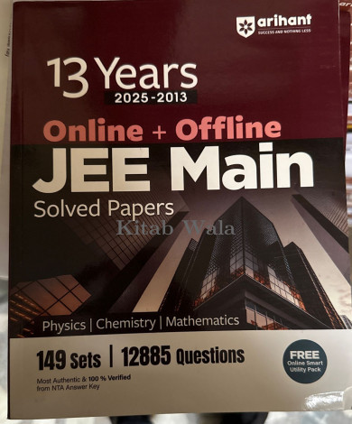 JEE Main 13 Years Online + Ofline Solved Papers (2025-13) | Physics, Chemistry & Mathematics