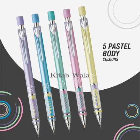 FLAIR Zot 0.7mm Mechanical PenciPastel Shade Body With Comfortable | Pack Of 3 - Body Color May Vary