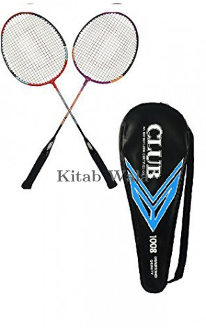 DIXON Club Badminton Racket with Cover Pair, Racket Set
