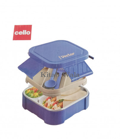 cello WITH STELL INNER BLUE PARTITION 2 Containers Lunch Box  (500 ml, Thermoware)