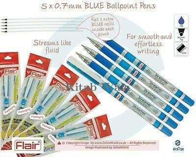 FLAIR STREAMER BALL PEN ( PACK OF 10 )
