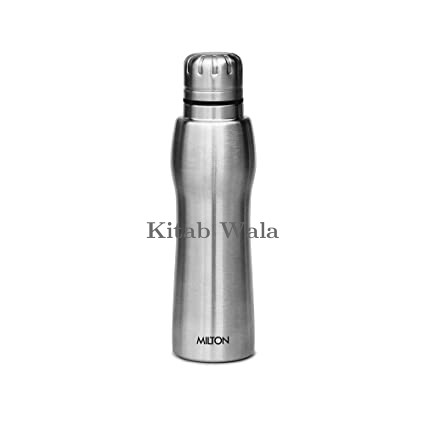 MILTON Verve 600 Thermosteel 24 Hours Hot and Cold Water Bottle, 600 ml, Silver