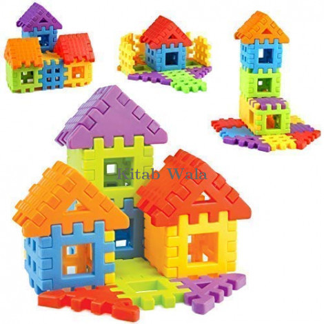 House Building Block Toy Game Set for Kids (30 Pc Block Set)
