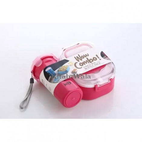 Wow combo 800 ml capacity Lunch box with 400 ml capacity bottle for kids, Airtight Tiffin box,