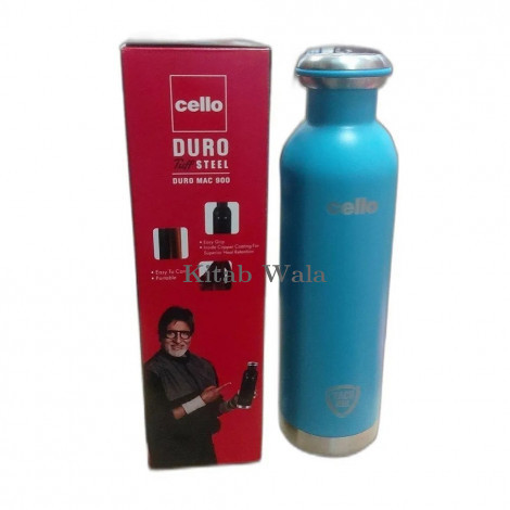 Cello Duro Mac Tuff Steel Water Bottle with Durable DTP Coating 900ml