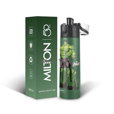 Milton Marvel Mighty 600 Thermosteel Water Bottle (ISI Certified, Leak Proof)