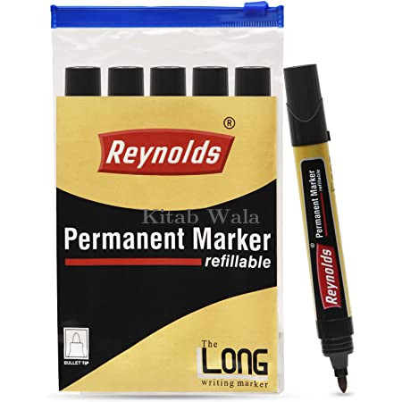 RENOLDS PERMANENT MARKER REFLEXIBLE (LONG WRITING)( PACK OF 10)