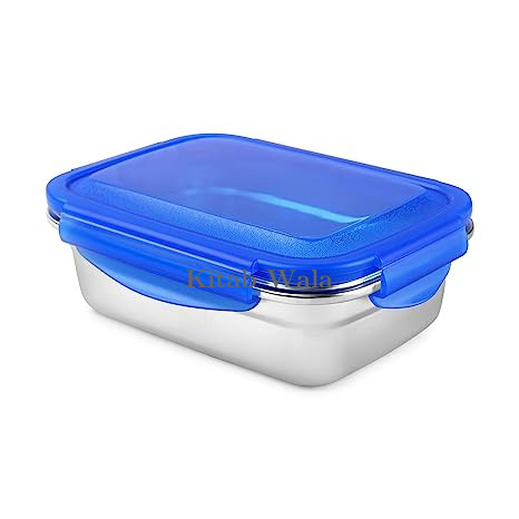 cello Exe Storage Container - 600 ml Steel, Plastic Utility Container  (Blue, Silver)