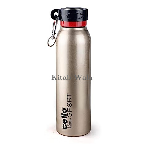 Cello Beatle Stainless Steel Sports Bottle (Gold, 700ml)