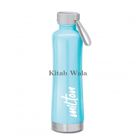 Milton New Tiara 600 Thermosteel 24 Hours Hot & Cold Water Bottle, 490 ml, Sky Blue