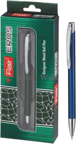 Flair Eros Designer Metal Ball Pen Pack of 1 (Blue Ink)