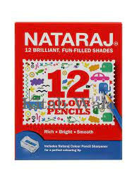 NATARAJ 12 BRILLANT FUNFILLED SHADES PENCIL COLORS