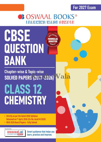 OSWAL CBSE CHAPTERWISE QUESTION BANK  CLASS  12 CHEMISTRY