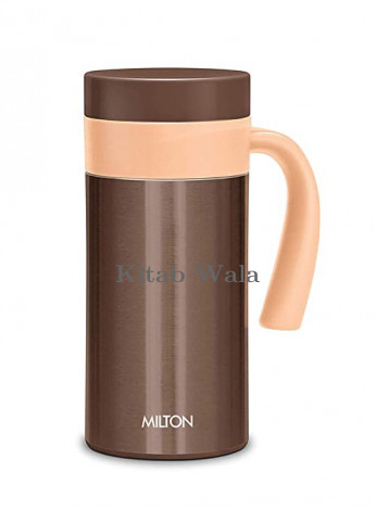Milton Flagon Stainless Steel Flask, 400 ml, Brown
