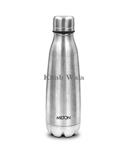 Milton Apex 350 Insulated Stainless Steel 24 Hours Hot and Cold Water Bottle, 350 ml, Silver