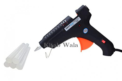 HOT GLUE GUN WITH EXTRA 5 GLUE FREE(100W)