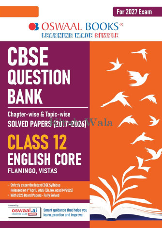 OSWAL CBSE CHAPTERWISE QUESTION BANK  CLASS 12 ENGLISH(LANGUAGE & LITERATURE)