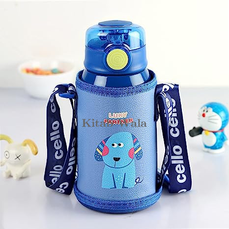 Kinder Hot & Cold Stainless Steel Kids Water Bottle, 500ml, Blue
