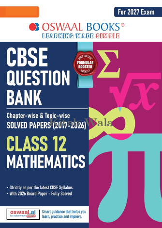 OSWAL CBSE CHAPTERWISE QUESTION BANK  CLASS 12 MATHEMATICS