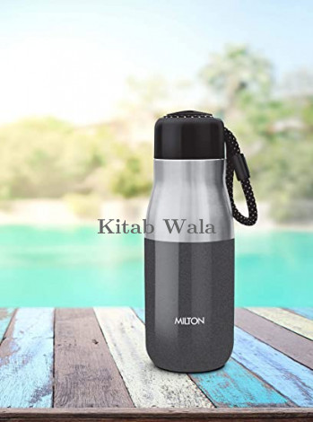 Milton Eminent 400 Thermosteel Water Bottle, 369 ml, Black