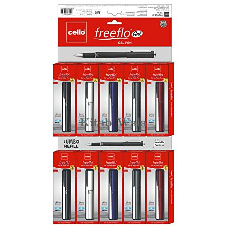 CELLO FREE FLOW GEL PEN ( PACK OF 10 )