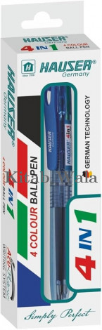 HAUSER 4 in 1 Retractable Ball Pen