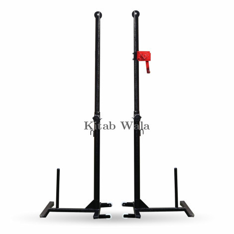 Portable Badminton Net Pole Set (Metal Construction for Indoor Outdoor Play)