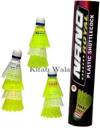 NANO BADMINTON SHUTTLECOCK PLASTIC 10 PIECES