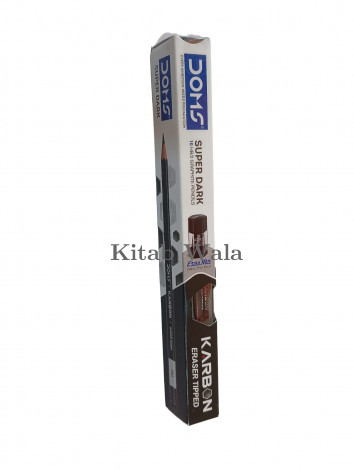 Doms karbon Eraser Tiped Super Dark pencil