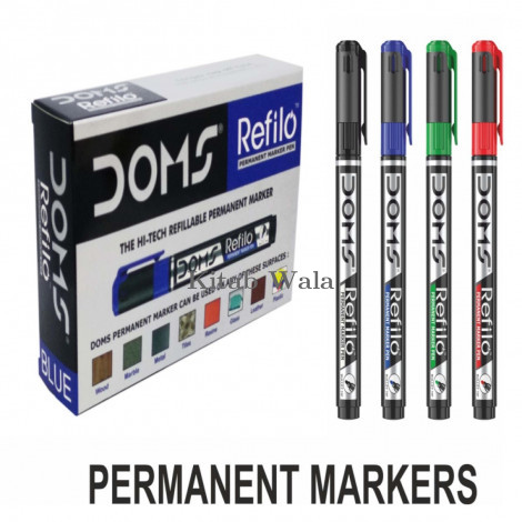 chalk-markers-dusters/doms-refilo-permanent-marker-pen-pack-of-10
