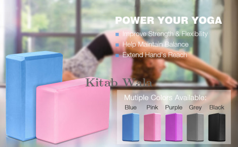 Yoga Blocks High Density Foam Yoga Block Bricks (Set of 2) For Men Women