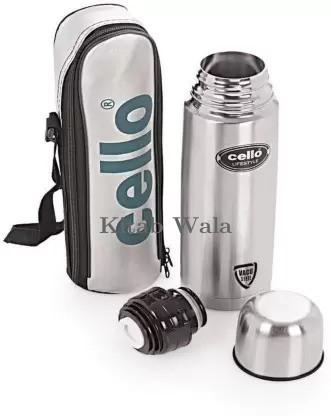 Cello Easy Style Stainless Steel Flask, 350ml, Silver
