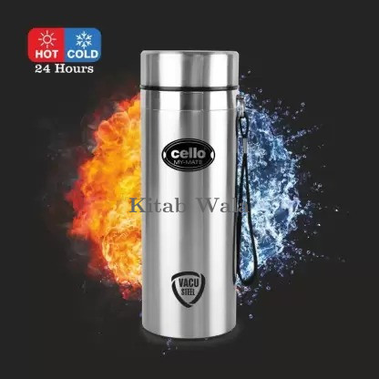 cello Mate 350 ml Flask  (Pack of 1, Silver, Steel)