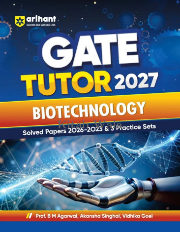 Arihant GATE Tutor 2027 Biotechnology | Solved Papers 2023–2026 & 3 Mock Tests