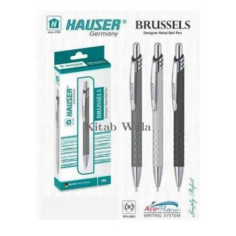 Hauser Brussels Designer Metal Ball Pen (Premium Elegant Metal Body Writing Pen)