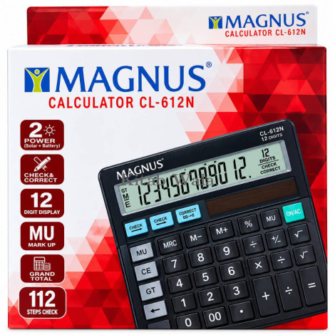 MAGNUS CL-514 112-Step Check & Correct Calculator (Pack of 1)