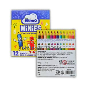 CAMLIN NUMO MINIES COLOUR PENCILS (12 SHADES)