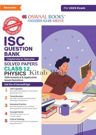 ISC Physics Class 12th | 25 Years Chapterwise Topicwise Question Bank (2025 - 2001)