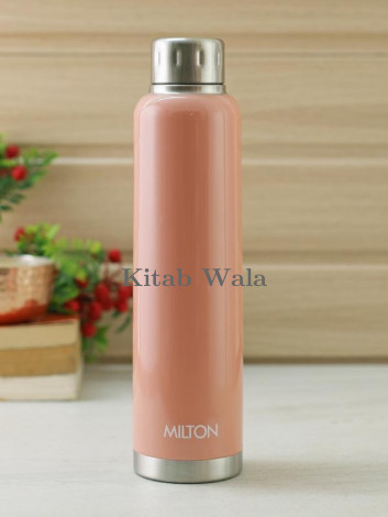 Milton Elfin 500 Thermosteel Hot & Cold Water Bottle, Peach, 500 ml