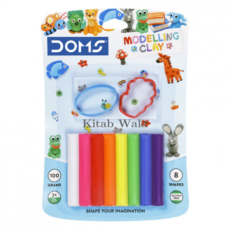 DOMS Modelling Clay 8 Shades Box