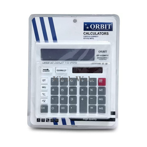 Orbit OT-512 WTC Check & Correct Financial Calculator (Large Display 112 Steps,  Office, Students)
