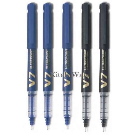 lHi-Tecpoint V7 0.7 |Cartridge system Roller Ball Pen | Pilot Luxor |  (Pack Of 5 Pens)