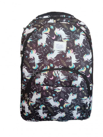 COLLAGE AND SCHOOL BAG IN BLACK AND WHITE COLOUR