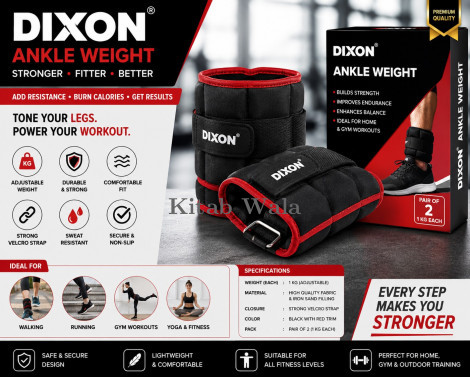 Dixon Ankle Weight Pair 1kg – Strength & Resistance Workout