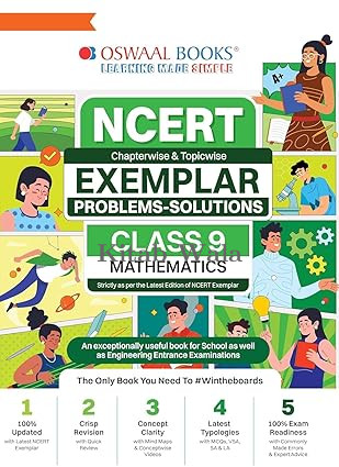 Oswaal Books NCERT Exemplar Problems-Solutions Mathematics Class 9, EXAM FOR 25-26